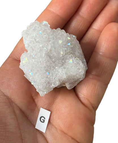 Angel Aura Quartz Geode Clusters