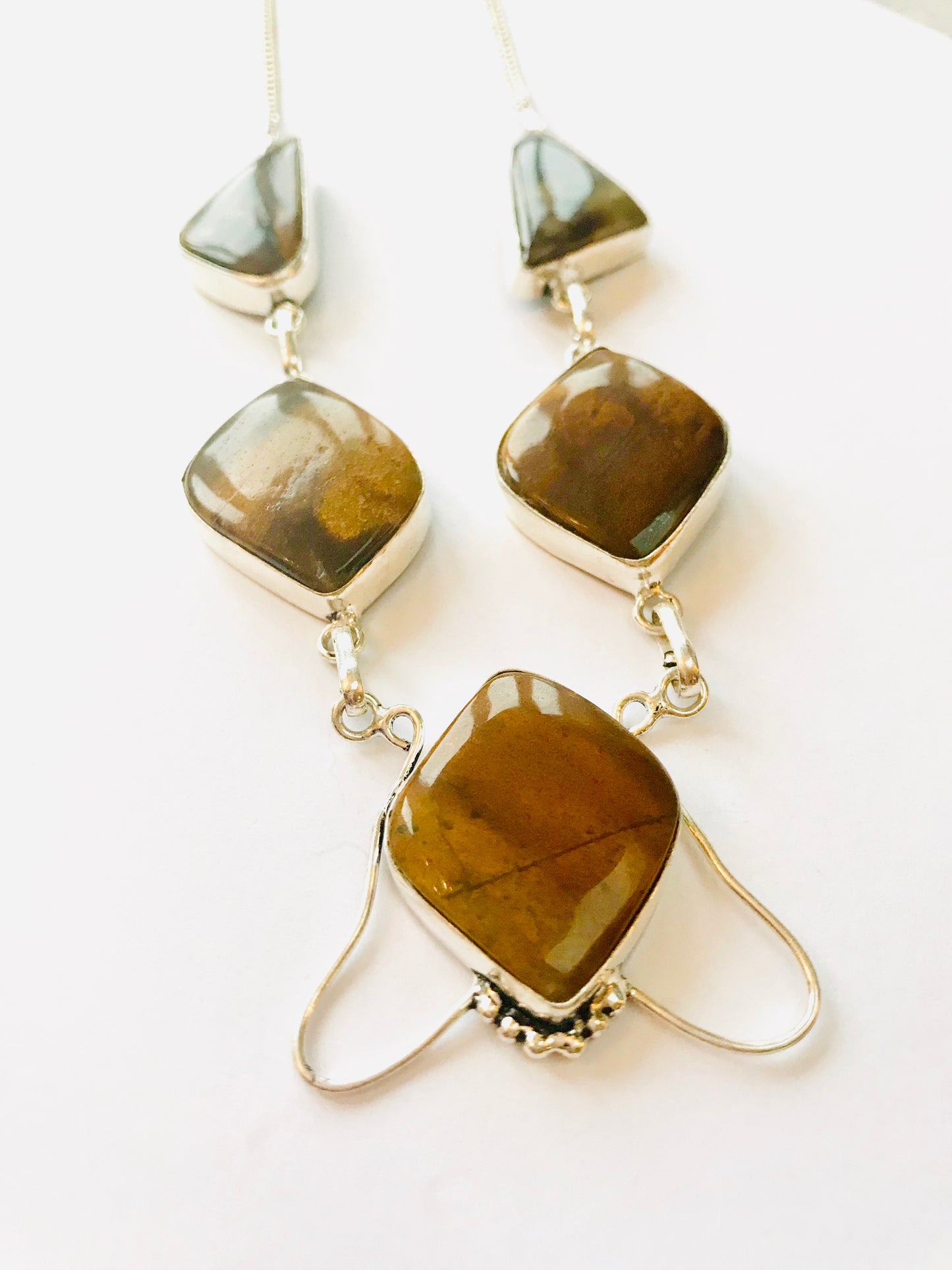 Outback Jasper Crystal Necklace 18" - Crystal Boutique.co.uk