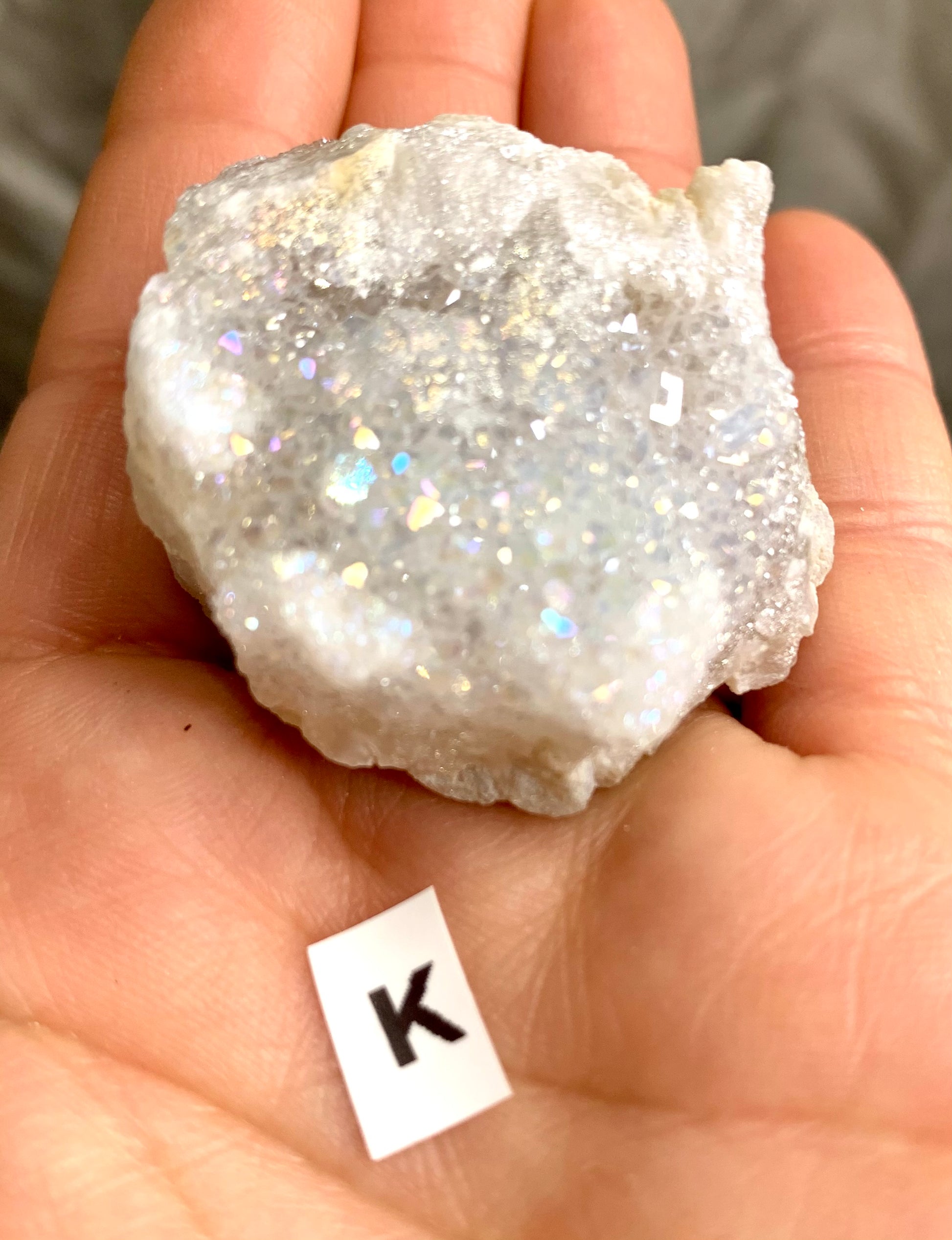 Angel Aura Rainbow Quartz Geode Cluster - CrystalBoutique.co.uk 