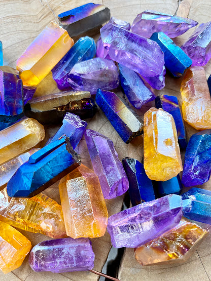 Aura Quartz Crystal Points