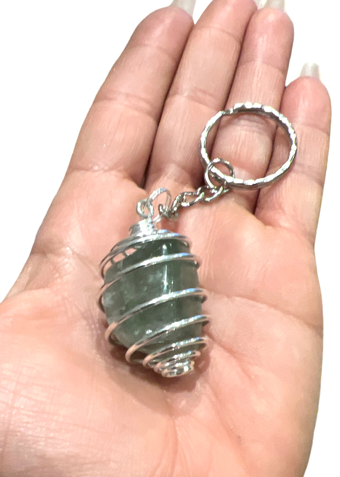Crystal Gemstone Assorted Keyring Keychain