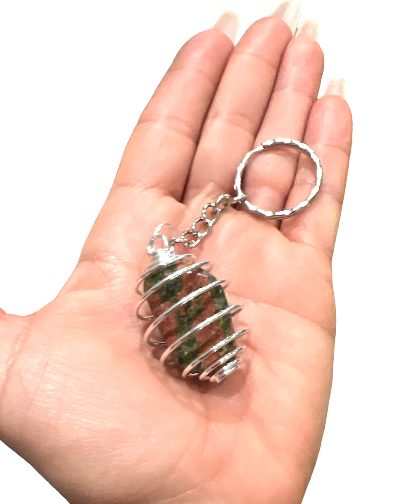 Crystal Gemstone Assorted Keyring Keychain