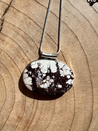 Wild Horse Magnesite Crystal Pendant Necklace