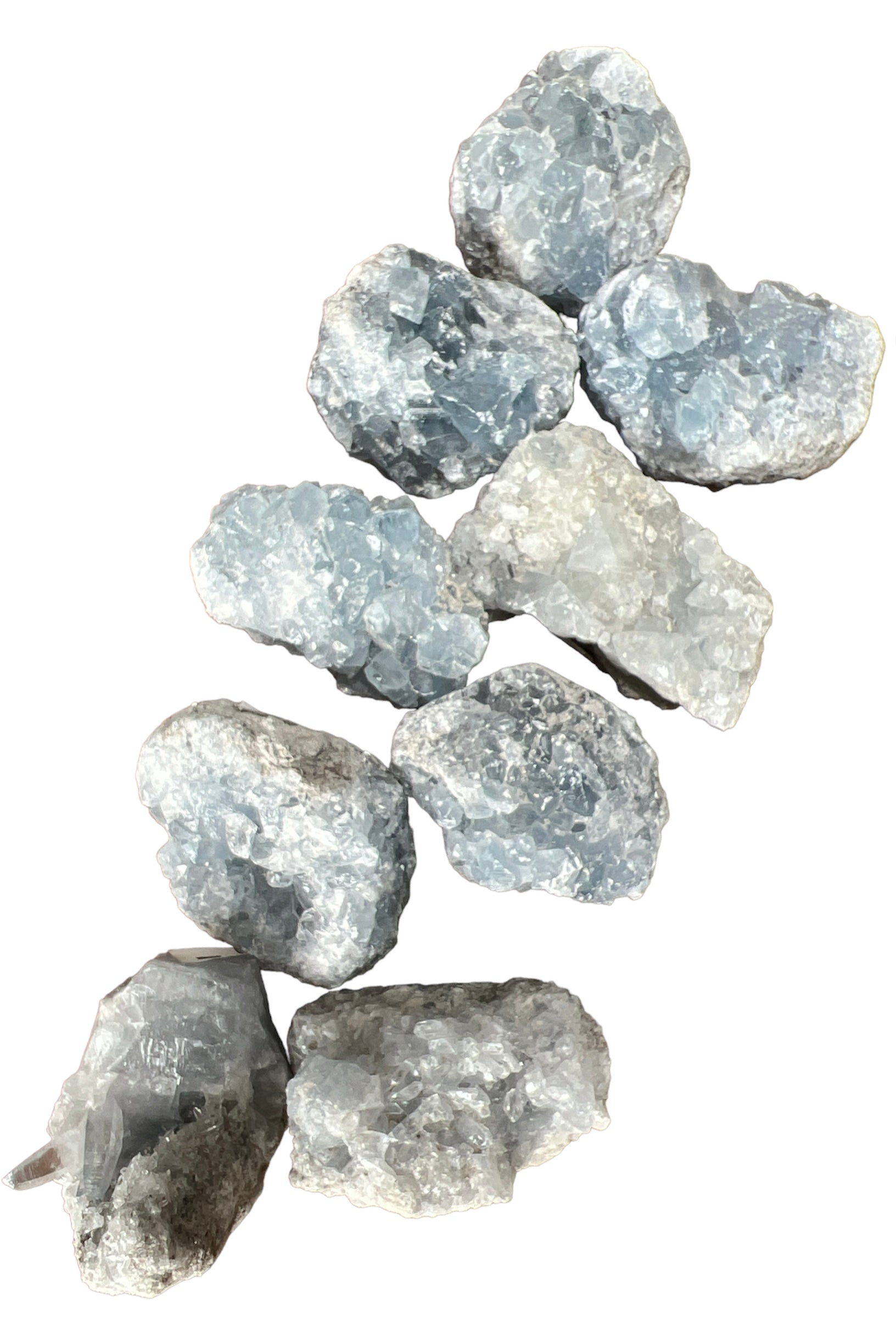 Celestite Natural Crystal Geode Clusters