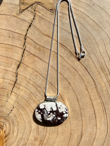 Wild Horse Magnesite Crystal Pendant Necklace