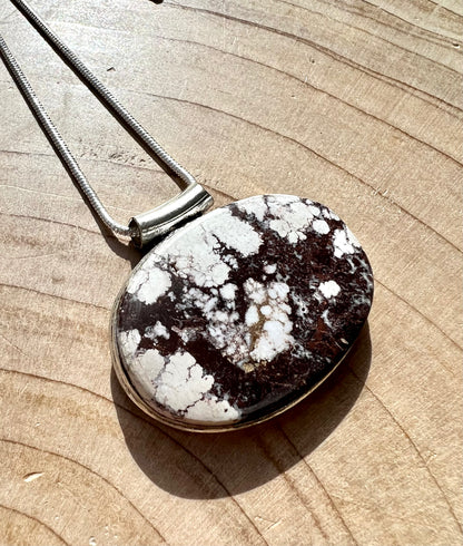 Wild Horse Magnesite Crystal Pendant Necklace