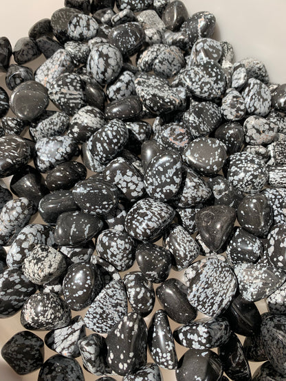 Snowflake Obsidian Polished Tumblestones