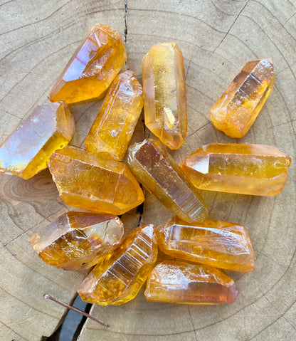 Aura Quartz Crystal Points