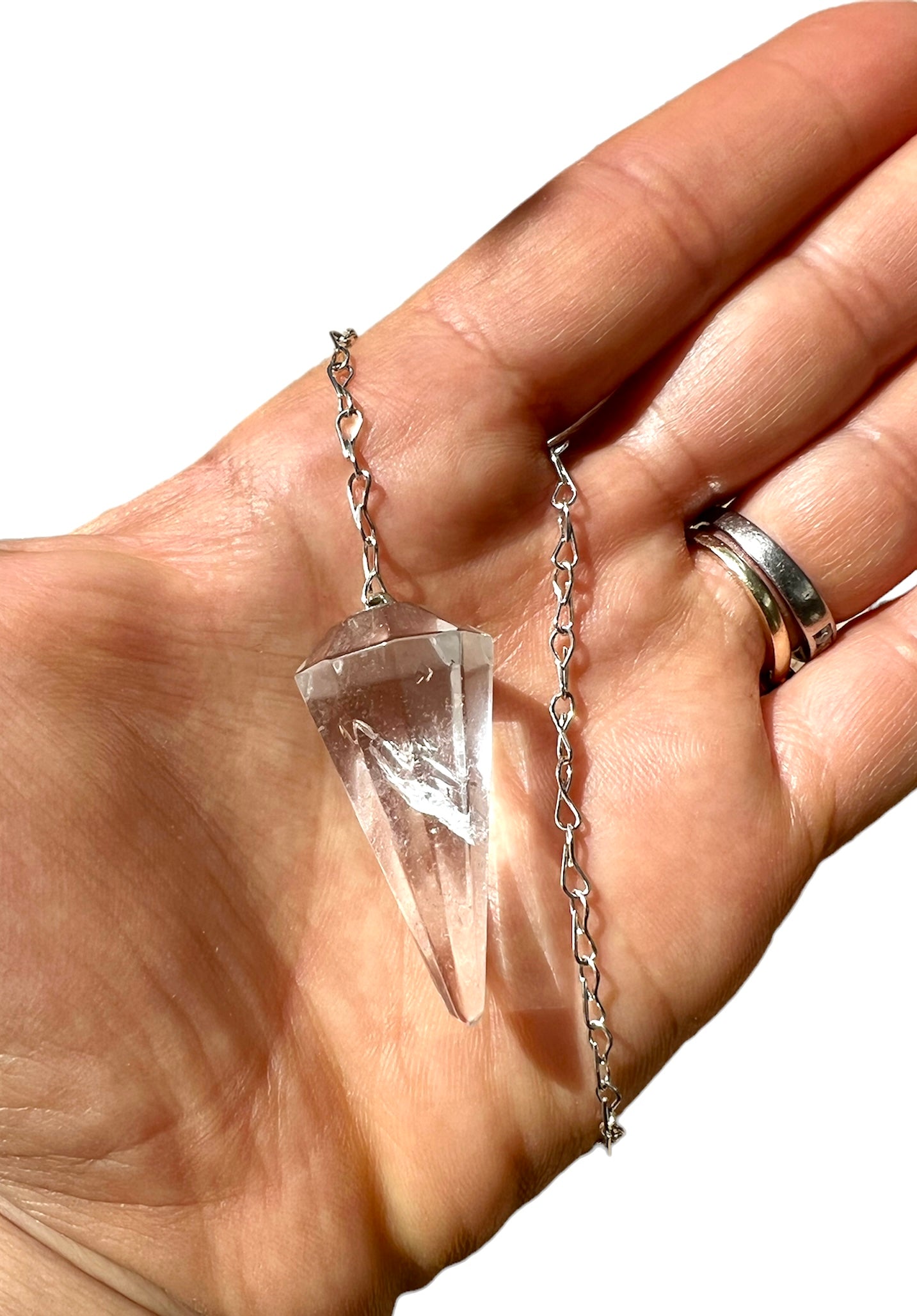 Clear Quartz Crystal Dowsing Pendulums