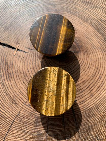 Tiger Eye Quartz Crystal Phone Grips