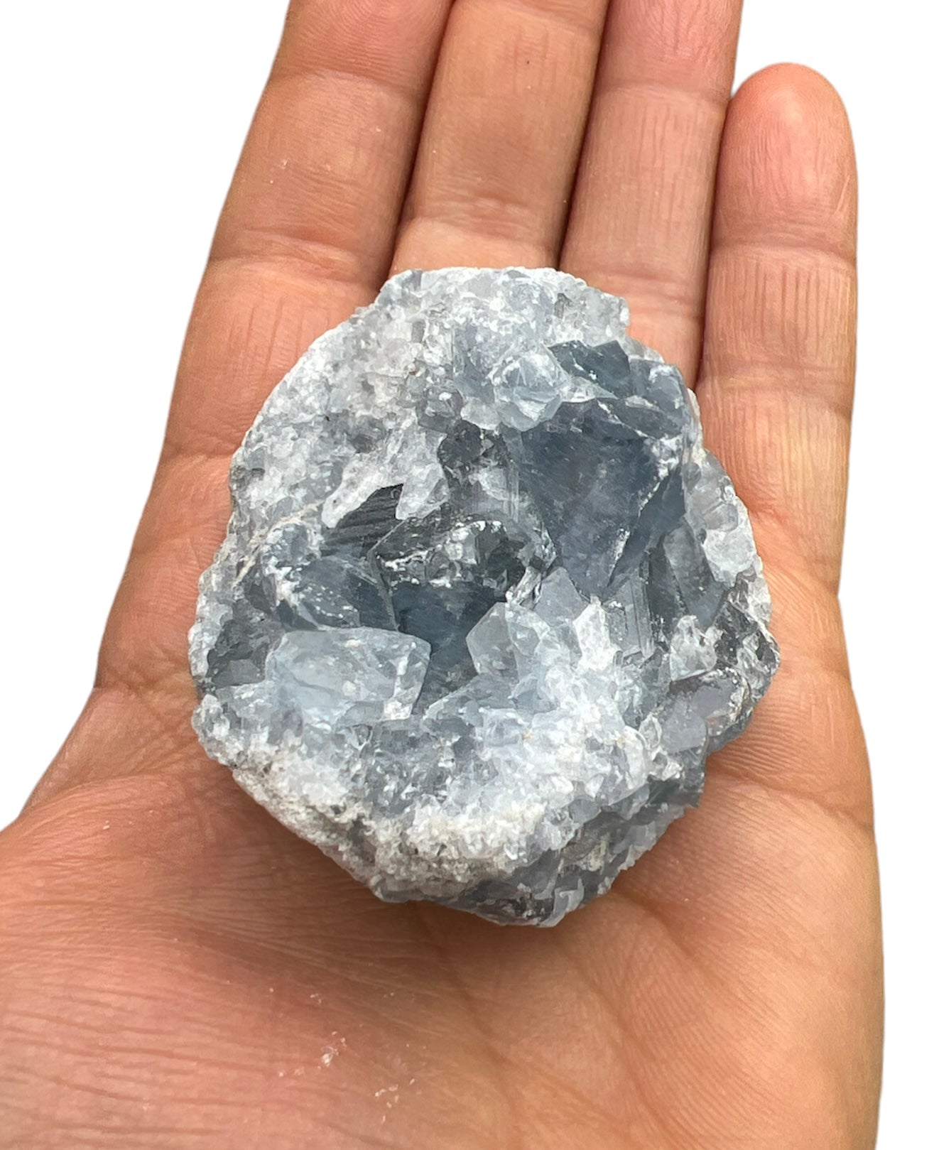 Celestite Natural Crystal Geode Clusters