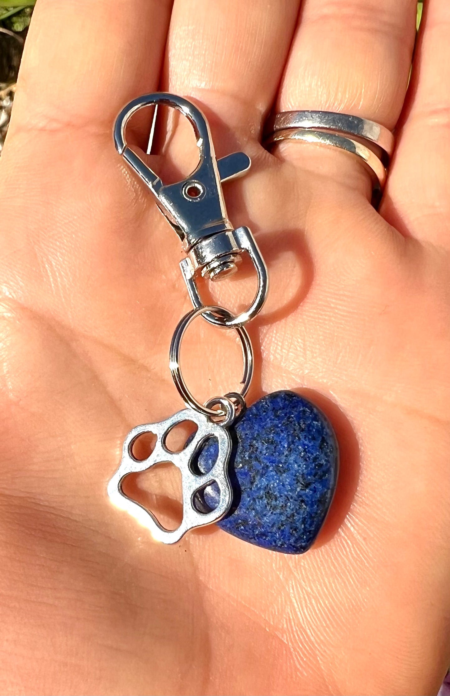 Lapis Lazuli Crystal Healing Gemstone Collar Charms for Pets