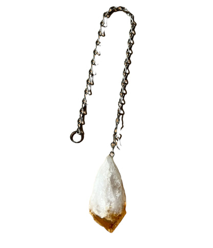 Citrine Point Crystal Dowsing Pendulums