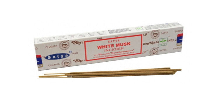 White Musk Satya Premium Incense - CrystalBoutique.co.uk 