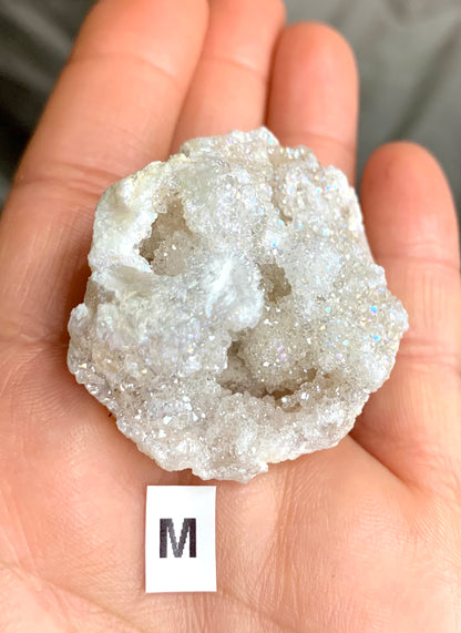 Angel Aura Rainbow Quartz Geode Cluster - CrystalBoutique.co.uk 