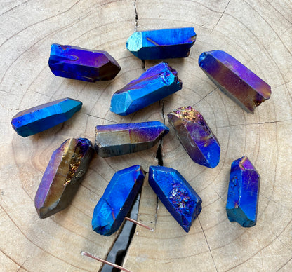 Aura Quartz Crystal Points
