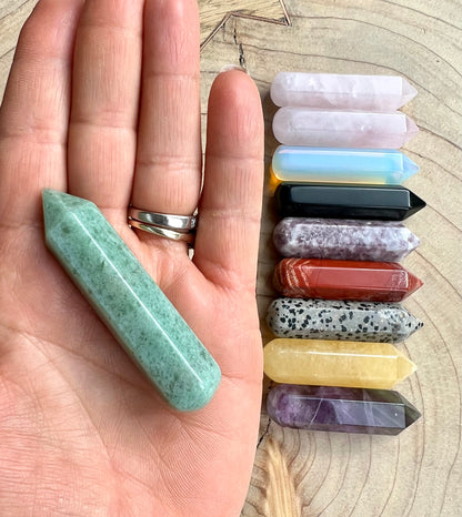 Crystal Wand Point Rounded End Aventurine