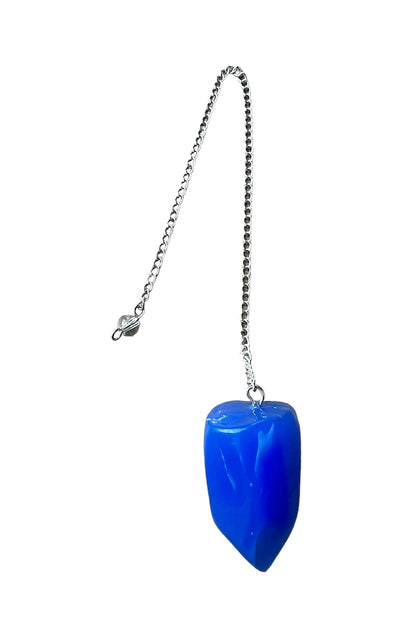 Blue Agate Crystal Dowsing Pendulums